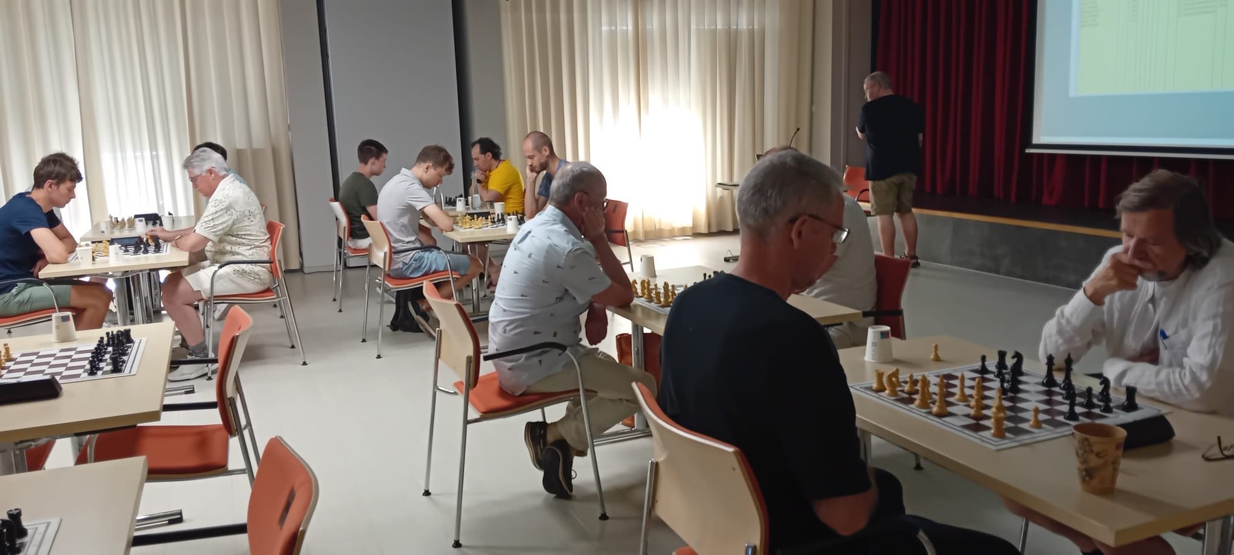 Runde im laufenden Schnellschachturnier