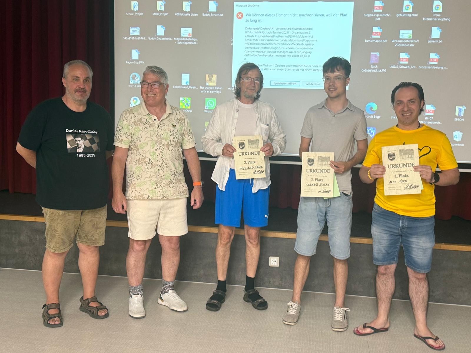 Siegerehrung beim Rügen-Cup 2026 mit den Platzierten